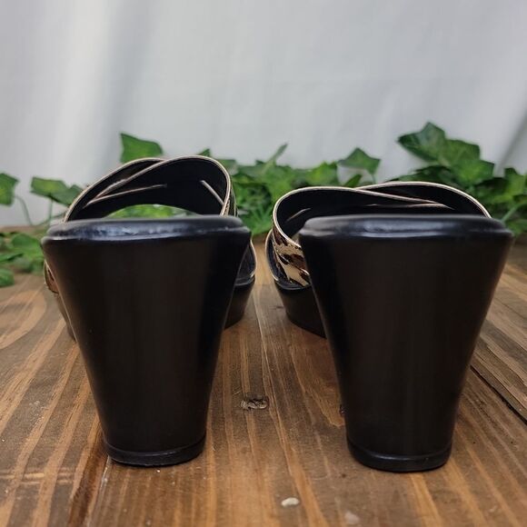 Athena Alexander. Slide Sandals. Size 42. Leopard. Like New - Picture 4 of 9